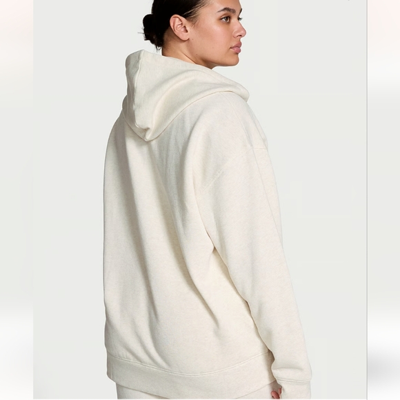 New Victoria secretCotton Fleece Full-Zip Hoodie - Picture 2 of 4